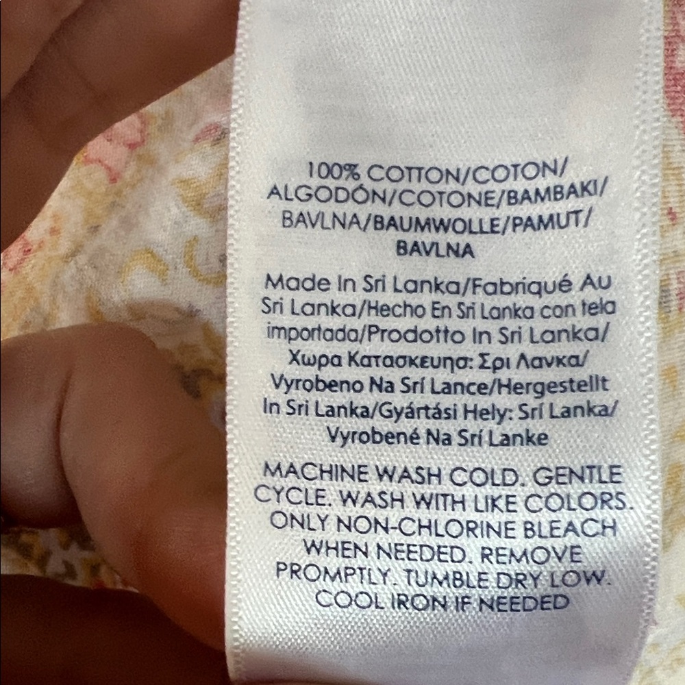 Chaps Paisley Button-Down Shirt in Cream, Red & Gold - Picture 4 of 5